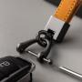 Customized Vintage Genuine Leather Keychain Holder Wholesale Handmade Leather Car Holder Keychain Accessories