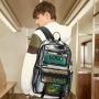 Custom Lightweight Portable Waterproof Transparent Students School Bag Stadium Approved Clear PVC Backpack