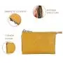 Ultrathin Leather Multi Card Organizer Wallet Credit Card Holder Thin Wallet with Zipper Pocket Leather Simple Storage Bag