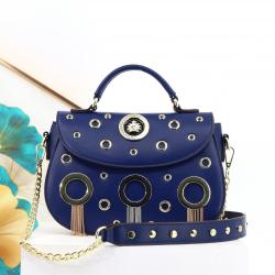 ladysky handbags for women tassel and rivet saddle bag for girls punk crossbody ladies bag quality chain shoulder bags 26cm