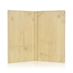 Oem Odm Menu Card Holder Folder Bar Spa Fast Food Hotel Club Coffee Restaurant List Wood Grain Menu Book Display Cover