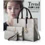 Retro Women Purse Set 3 PCS Handbags China Wholesale PU Lady Bags Girl Chains Zipper Square Handbag bolsas para mujer