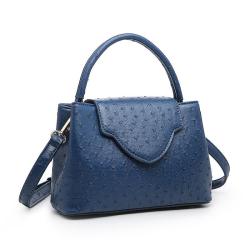 Embossed Retro Crocodile Ostrich Leather OEM Handbag Shoulder Bag Designer Famous Brand Purses and Handbags