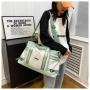 ZR645 Luggage Bag Print Logo Sport Travel Swimming Bag Sneaker Dry Wet Separation Waterproof Duffle Storage Bag Fitness Handbag