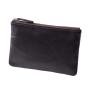 Eco friendly travel  makeup organizer small portable leather cosmetic make up bag