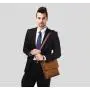 ZR495 Men Bag New Leather Briefcase Handbag backpack Single Shoulder Crossbody Bag PU Business Youth Vertical Boy Shoulder Bag