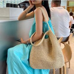 ZWY321 Wholesale Summer Vacation Ladies Straw Woven Bag Daily Leisure Travel Eco-friendly Shoulder Bag New Hot Sale Beach Bag