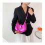 2023 New Shiny Stone Pattern Fashion Simple Handbag Trend Aesthetic Casual Retro Designer Bags Fresh One Shoulder Women's Bag
