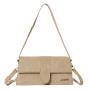 ZR624 Women's Bags Fashion Girl Chamois Solid Color Retro Small Square Bag Simple Zipper Shoulder Crossbody Bag Female Party
