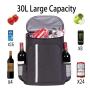 Wholesale Custom Logo Aluminium Film Cooler Backpack Water Resistant Leakproof Soft Cooler Bag Backpacks Insulated Backpack