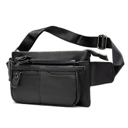 ZWY309 Men Vintage Genuine Leather Chest Bag Wholesale Daily Travel Practical Crossbody Bag Waterproof Hot Selling Waist Pack