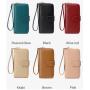HR147 New RFID Anti-theft Brush Women's Wallet PU Soft Leather Multi Card Zipper Card Holders Multifunctional Mobile Handbag