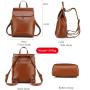 Realer Fashion school bag luxury girls bags large vintage travel derma shoulder bag genuine leather women backpacks