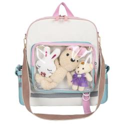 2021 China Manufacturer Custom Low MOQ Fashion Nylon Ita Bags Clear PVC Window Customized Ita Backpack