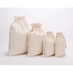Factory Wholesale Cotton Canvas Rice Bag Drawstring Bunched Mouth Dust Bag Fashionable Environmental Food Packaging