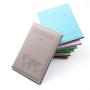 ZR633 Passport Bag PU Leather Frosting Clip ID Portable Bank Card Holder Daily Matching Solid Color Wallet Clip Outdoor Travel