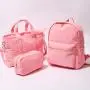 Girls and Boys Classic School Bags Light Weight ONE Size Corduroy Kids School Backpack