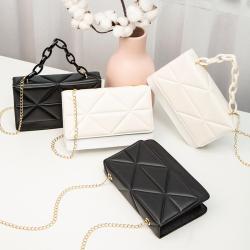 Women Bags 2024 new Ladies Korean style cosmetic chain women's shoulder bags pu fashion embroidery women's messenger bags