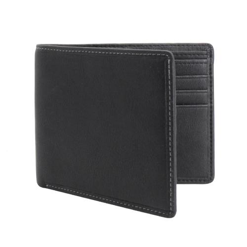 Full grain genuine leather bifold wallet RFID men wallets with customized logo