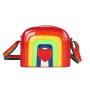 China factory customized PU Ita bag small sling bag rainbow shoulder bag