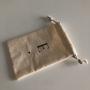 Organic Muslin Cotton/Canvas Drawstring Bag