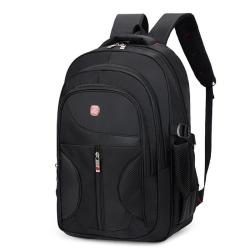 HR176 Men's Leisure Business Computer Bag Oxford Reduce Pressure Travel Sports Backpack Spliced Waterproof Laptop Insert Bag