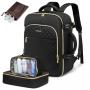 LOVEVOOK Large 30L Waterproof Suitcase Backpacks with 3 Packing Cubes Business College Weekender Overnight Travel Backpack Women