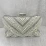 New Arrival Bridal Wedding Elegant Wholesale Fancy Colorful Rhinestones Clutch Bag Pearl Handbag Rhinestones Bags pochette femme