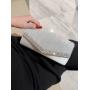 Ladies party envelope wrinkle clutch bag fabric purses women's dress clutch bag champagne dinner rhinestone evening clutch bags
