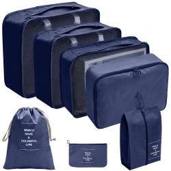 wholesale custom compression packing cubes suitcase organizer travel accessories compression bags set