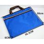 Gelory Classic Portable Polyester Document File Holder With Zipper Handbag Multicolor Double Pocket Customisable Logo File Bags