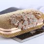 Luxury ladies evening diamond handbags women gold party purses clutch evening bag hand bags crystal lady purse