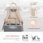 LOVEVOOK womens large capacity leather backpack laptop office bag for women waterproof custom student school travel backpack