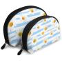 Gelory 2024 Hot Sale Waterproof Travel Makeup Bag Clutch Handbag Portable Cosmetic Organizer Pouch