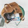 2024 Custom New Style Leisure 16 OZ Canvas Ladies Shoulder Bag Casual Tote Bags For Women's Shopping