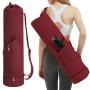 Sportsnew Yoga Mat Bag With Water Bottle Pocket And Bottom Wet Pocket Exercise Yoga Mat Carrier Multi-Functional Storage Bag