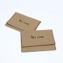 Customized Brown Cotton Twill Envelope Wallet Gift Packaging Bags Small Envelope Cotton Jewelry Pouch