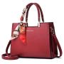 2024 Premium Bags for Women Red Slung Handbag Single Chain Strap Portable and Fashion Lady Style Wedding Bag Scarves Included