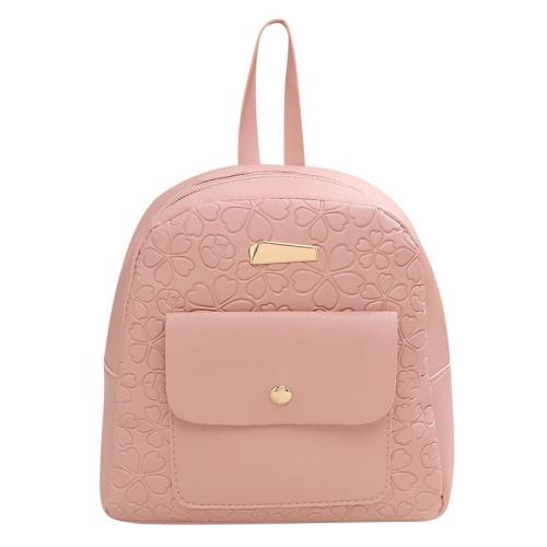 2024 Ladies Minimalist Embossed School Backpack Foreign Trade Student Fashion Backpack Single Strap Cheap Wholesale Niche