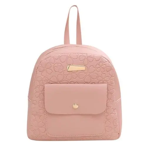 2024 Ladies Minimalist Embossed School Backpack Foreign Trade Student Fashion Backpack Single Strap Cheap Wholesale Niche