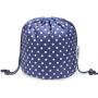 Gelory Travel Large Toiletry Organizer Waterproof Makeup Bag Lazy Makeup Bag Drawstring Cosmetic Bag