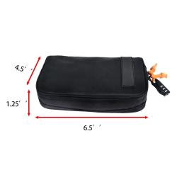 Portable Smoking Container Smell Proof Odor Proof Case Stash Bag Grinder Carbon Fiber Smell Proof Pouch Stash Bag