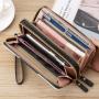 OEW211Business ID Credit Card Holder Hot Sale Fashion Design Women Wallet Long Wallet Double Zipper Coin Purse