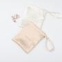 Personalized Single String Silk Satin Jewelry Bag Luxury Drawstring Gift Silk Dust Cosmetic Packaging Bag