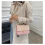 2022 Lady Designer Bags Colorful Glitter Coated Flap Turn-lock Purse Fashion Golden Heart Hardware Strap Sling Messenger