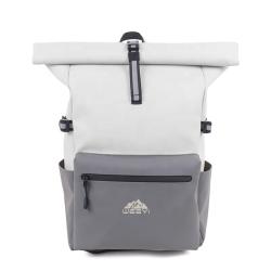 CHANGRONG Custom top roll waterproof Leather business backpack