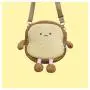 Manufacturer Bread Furry Bag Toast Custom Plush Toy Cute Designer Plush Bag
