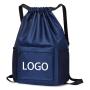 Unisex Solid Drawstring Gym Fitness Yoga Backpack Portable Foldable Casual Fitness Exercise Daypack with Multi Pocket