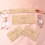 Custom Logo Printed Emboss Snap Button Microfiber Envelope Glasses Pouch Jewelry Watch Necklace Microfiber Bag