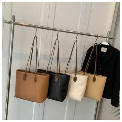 Simple Fashion Ladies Elegant Big Tote Bags Shopping Handbags Women Large Capacity Shoulder Underarm Tote Bag